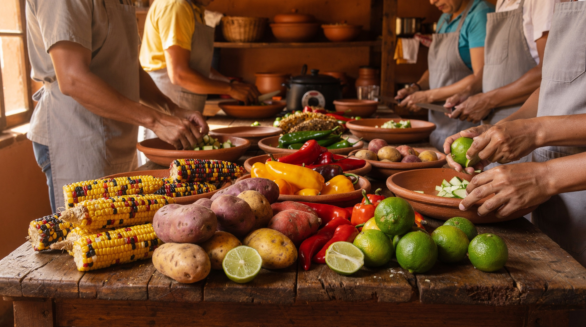 Aulas de culinária em Cusco comparadas: qual vale a pena reservar? — Três formatos de aula de culinária em Cusco comparados — tour de mercado, meio d