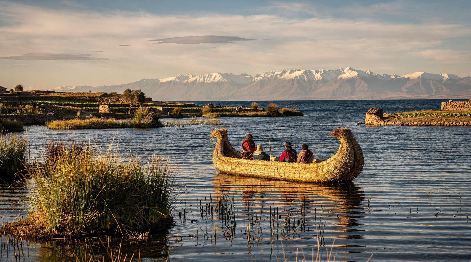 Fauna do lago Titicaca: aves, lontras e muito mais — Fauna do lago Titicaca — flamingos andinos, galinhas-d'água-gigantes, curucacas,